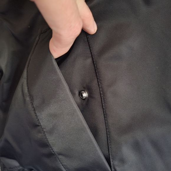 ZARA Water and Wind Protection Bomber Vest Black Size Large - Picture 8 of 10